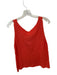 Wooden Ships Size S/M Orange Cotton Blend Sleeveless Knit Top Orange / S/M
