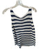 Wooden Ships Size S/M Navy & white Cotton Blend Sleeveless Knit Striped Top Navy & white / S/M