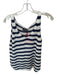 Wooden Ships Size S/M Navy & white Cotton Blend Sleeveless Knit Striped Top Navy & white / S/M