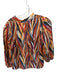 Willa Story Size L Orange & Purple Cotton Long Balloon Sleeve Animal Print Top Orange & Purple / L