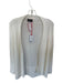 Wooden Ships Size M/L Ivory Cotton Blend Loose Knit Open Front Sweater Ivory / M/L