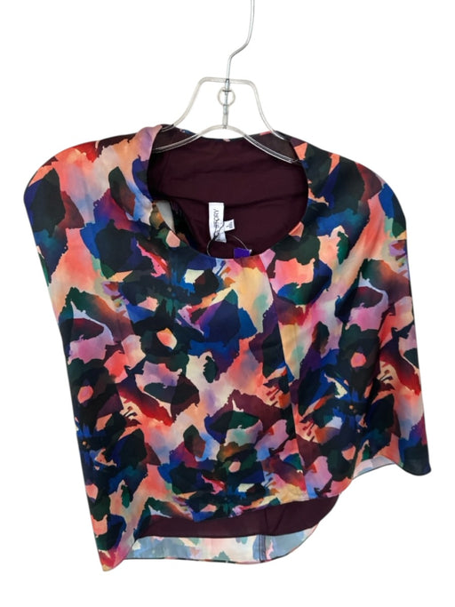 Willa Story Size XS Multi Polyester Long Balloon Sleeve Abstract Top Multi / XS