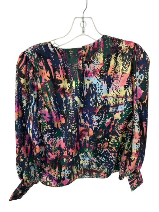 Willa Story Size L Multi Polyester Sleeveless Watercolor Lined Top Multi / L