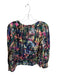 Willa Story Size L Green & Multi Polyester Long Balloon Sleeve Abstract Top Green & Multi / L