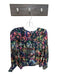 Willa Story Size S Green & Multi Polyester Long Balloon Sleeve Abstract Top Green & Multi / S