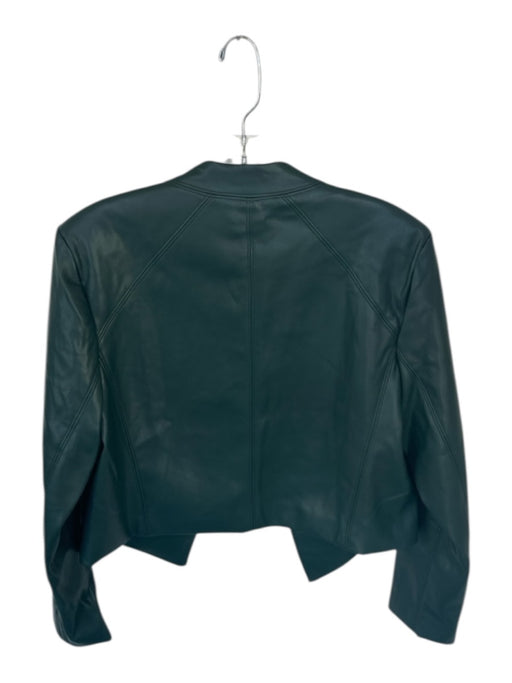 Willa Story Size S Teal Green Vegan Leather Long Sleeve Open Front Jacket Teal Green / S
