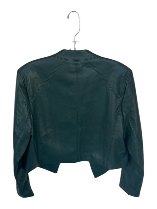 Willa Story Size S Teal Green Vegan Leather Long Sleeve Open Front Jacket Teal Green / S