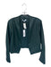 Willa Story Size S Teal Green Vegan Leather Long Sleeve Open Front Jacket Teal Green / S