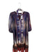 Willa Story Size S Purple & Rust Print Polyester Long Balloon Sleeve Ombre Dress Purple & Rust Print / S