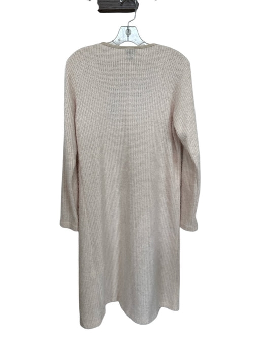 Flynn The Collection Size S Cream Polyester Long Sleeve Fuzzy Open Front Sweater Cream / S