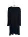 Flynn The Collection Size S Black Rayon Blend Long Sleeve Ribbed Long Sweater Black / S