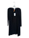Flynn The Collection Size XS Black Rayon Blend Long Sleeve Ribbed Long Sweater Black / XS