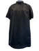 Celine Size Est S Black Silk & Wool Short Bubble Sleeve Elastic Neck Dress Black / Est S
