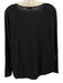 Vince Size S Black & White Missing Fabric Tag Knit Contrast Trim V Neck Sweater Black & White / S