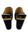 Veronica Beard Shoe Size 8 Midnight blue Leather Upper Suede Wood Sole Mules Midnight blue / 8