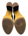 Veronica Beard Shoe Size 8 Midnight blue Leather Upper Suede Wood Sole Mules Midnight blue / 8