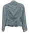 Akris Punto Size 4 Light Blue & Silver Cotton Blend Splatter Lapel Jacket Light Blue & Silver / 4