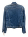 Frame Size S Mid Wash Cotton Blend Faded Detail Button Front Jacket Mid Wash / S