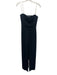 Halston Heritage Size 4 Black Polyester Sheer Overlay Strapless Boning Jumpsuit Black / 4