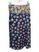 Stine Goya Size M Blue, Pink, Green Polyester Floral Draped Detail Midi Skirt Blue, Pink, Green / M