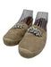 Miu Miu Shoe Size 38 Taupe & Beige Suede Crystal Embellished Detail Flats Taupe & Beige / 38