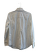 Lafayette 148 Size 8 White Cotton Long Sleeve Bedazzled Collar Button Down Top White / 8
