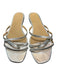 Veronica Beard Shoe Size 10 Silver Leather Square Toe Criss Cross Straps Shoes Silver / 10