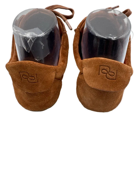 Reformation Shoe Size 7 Brown Suede Lace Up Stitching Detail Sneakers