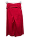 Tibi Size Small Red Asymetric Wide Leg Pockets Culotte Pants Red / Small