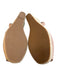 Spanish Sandal Shoe Size 41 nude Leather Peep Toe Stretch Strap Wedge Shoes nude / 41
