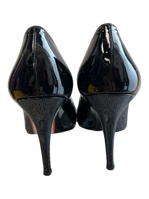 Stuart Weitzman Shoe Size 10 Black Patent Leather Pointed Toe Pump Shoes Black / 10