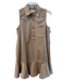 Tuckernuck Size Small Khaki Brown Cotton Sleeveless Collared Pockets Dress Khaki Brown / Small