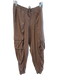 Lululemon Size Medium Brown Nylon Tie At Waist Cargo Pockets Ruched Jogger Pants Brown / Medium