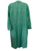 Tuckernuck Size XS Green Linen Blend V Neck Long Sleeve Maxi Button Front Dress Green / XS