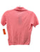 J Crew Size S Salmon Pink Merino Wool V Neck Collared Short Sleeve Knit Top Salmon Pink / S