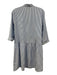 Tuckernuck Size M Blue & White Polyester Striped Long Sleeve Button Front Dress Blue & White / M