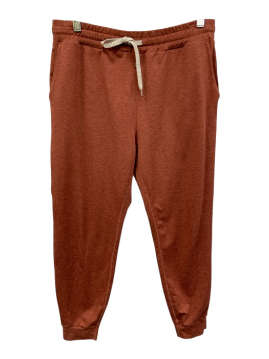 Vuori Size M Rust Red Synthetic Drawstring Waist Pockets Athletic Pants Rust Red / M