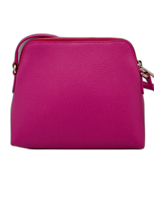 Furla Pink Leather Zip Close Crossbody Bag Pink / S