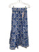 Cara Cara Size XXS Blue, Green, White Cotton Elastic Waist Floral Maxi Skirt Set Blue, Green, White / XXS