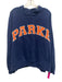 Parke Size L/XL Navy Blue & Orange Cotton Long Sleeve Logo Pull Over Sweater Navy Blue & Orange / L/XL