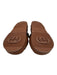 Gucci Shoe Size 38 Brown Leather Upper open toe Interlocking GG Velcro Sandals Brown / 38