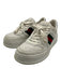 Gucci Shoe Size 38.5 White, Green, Red Leather Upper Lace Up Gucci Web Sneakers White, Green, Red / 38.5