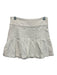 Alice + Olivia Jeans Size 24 White Cotton Blend Pleated Button Sides Mini Skirt White / 24