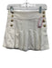Alice + Olivia Jeans Size 24 White Cotton Blend Pleated Button Sides Mini Skirt White / 24