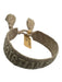 Christian Dior Beige & Cream Cotton Embroidered Logo Tassel Adjustable Bracelet Beige & Cream