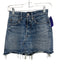 Moussy Vintage Size 23 Medium Wash Cotton Denim Button Fly Cut Off Mini Skirt Medium Wash / 23