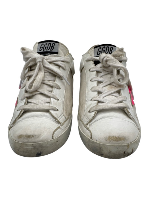 Golden Goose Shoe Size 39 White, Silver, Hot Pink Leather & Canvas Sneakers White, Silver, Hot Pink / 39