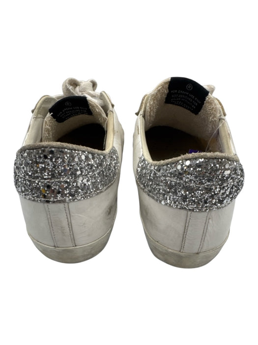 Golden Goose Shoe Size 39 White, Silver, Hot Pink Leather & Canvas Sneakers White, Silver, Hot Pink / 39