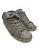 Golden Goose Shoe Size 39 Silver, Gray, Navy Blue Glitter & Leather Sneakers Silver, Gray, Navy Blue / 39