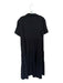 1. State Size L Black Polyester Short Balloon Sleeve Collar Button Down Dress Black / L